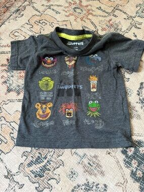 Disney The Muppets Baby T-Shirt 12M Kermit Animal Gonzo Beaker Retro Graphic